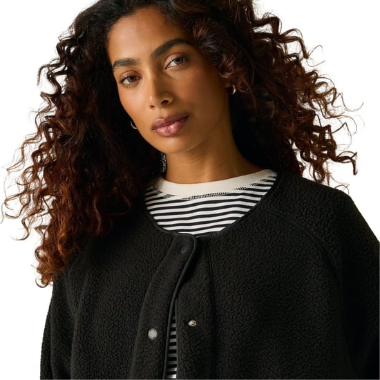 Regatta Womens/Ladies Lea Borg Snap-Front Fleece (Black) - Image 5