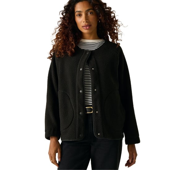 Regatta Womens/Ladies Lea Borg Snap-Front Fleece (Black) - Image 6