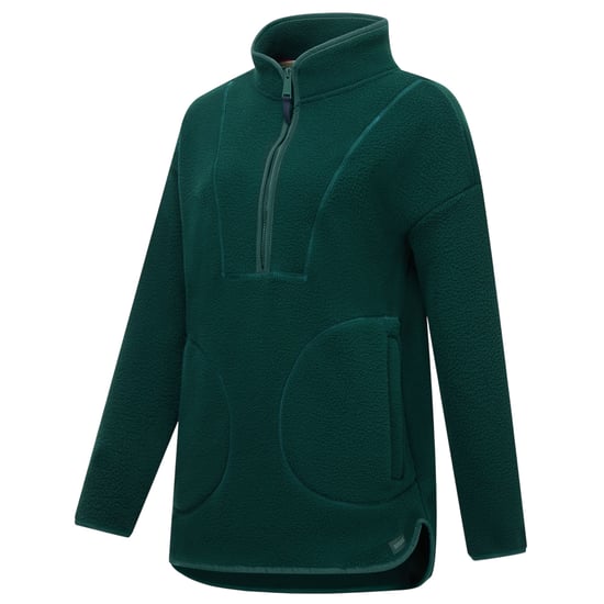 Regatta Womens/Ladies Frankie Borg Half Zip Longline Fleece Top (Deep Pine) - Image 4