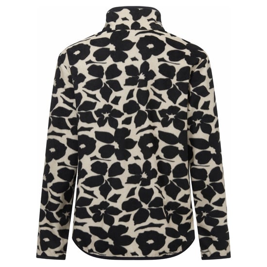 Regatta Frankie Shadow Flower fleece met halve rits voor dames (Zwart, Wit) - Image 3