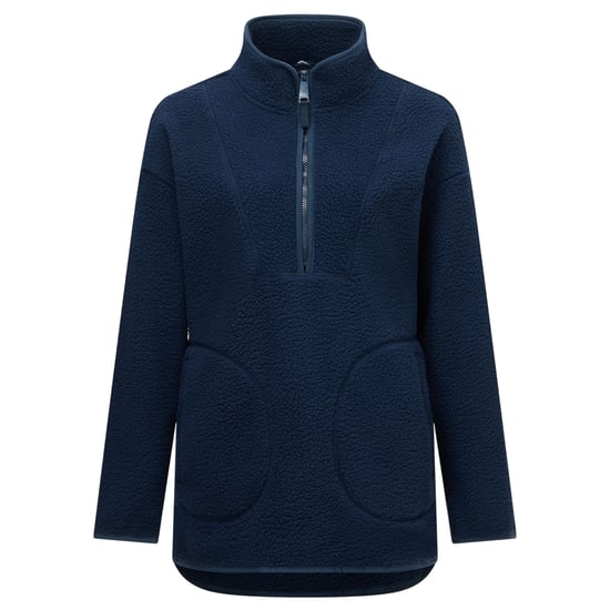 Regatta Womens/Ladies Frankie Borg Half Zip Longline Fleece Top (Navy) - Image 2
