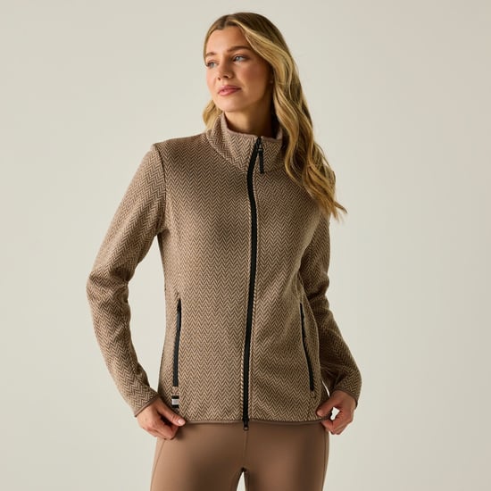 Regatta Womens/Ladies Elzie Fleece Jacket (Mocha/Soft Taupe) - Image 1