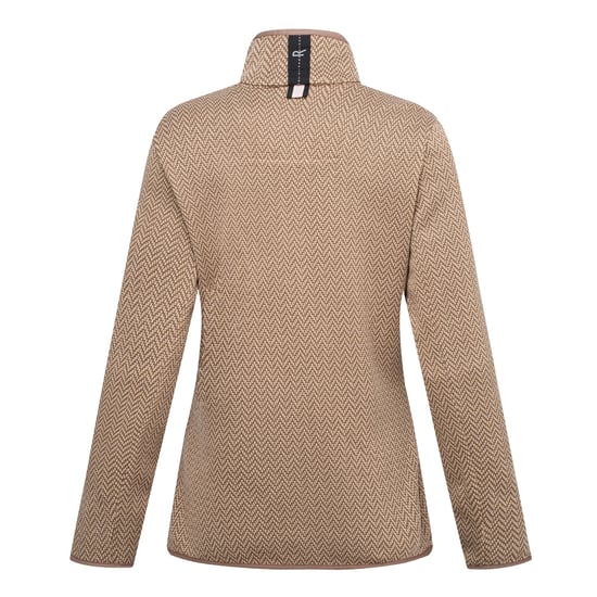 Regatta Womens/Ladies Elzie Fleece Jacket (Mocha/Soft Taupe) - Image 3