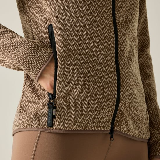 Regatta Womens/Ladies Elzie Fleece Jacket (Mocha/Soft Taupe) - Image 6