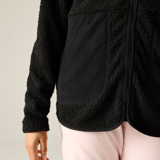 Dare 2B Zephyr Borg fleecejas voor dames (Zwart) - Image 4