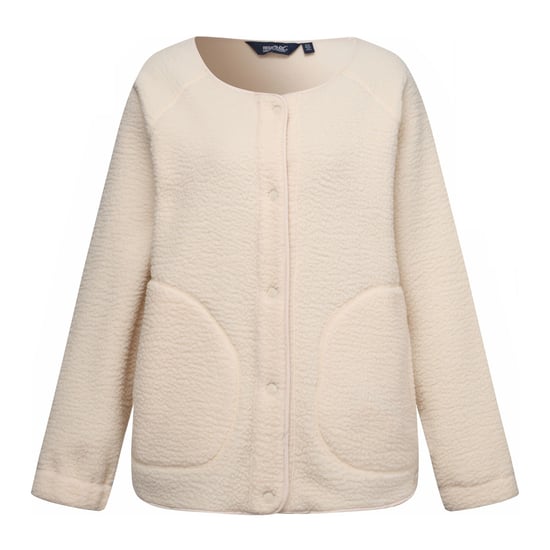Regatta Womens/Ladies Lea Borg Snap-Front Fleece (Light Vanilla) - Image 2
