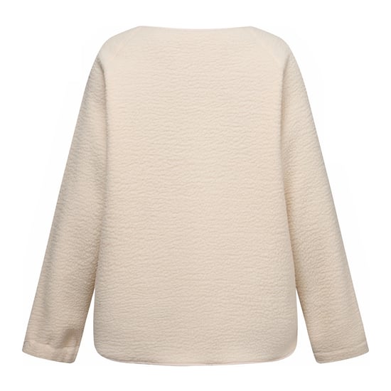 Regatta Womens/Ladies Lea Borg Snap-Front Fleece (Light Vanilla) - Image 3