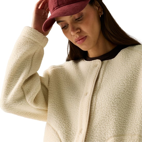 Regatta Womens/Ladies Lea Borg Snap-Front Fleece (Light Vanilla) - Image 5