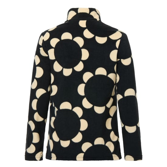 Regatta Dames-fleecejas met halve rits en Orla Kiely Daisy-hoepelprint (Zwart) - Image 3