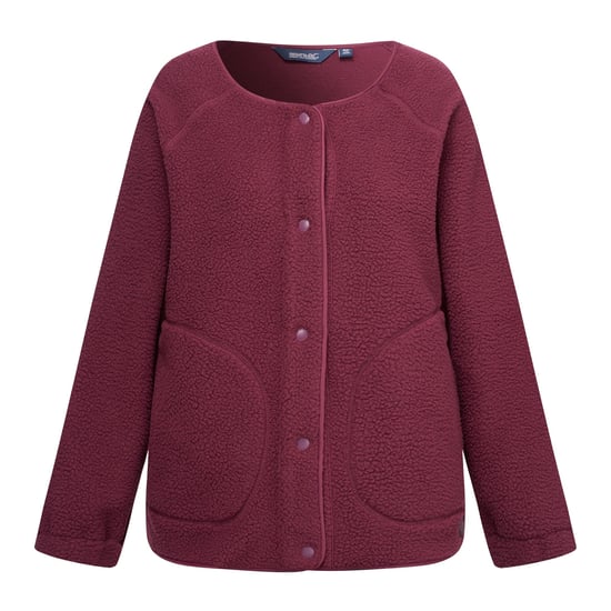 Regatta Womens/Ladies Lea Borg Snap-Front Fleece (Fig) - Image 1
