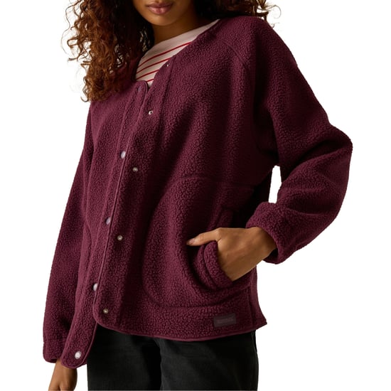 Regatta Womens/Ladies Lea Borg Snap-Front Fleece (Fig) - Image 3