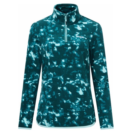 Regatta Margot Brush Stroke fleece met kwartrits voor dames (Mediterranea) - Image 2