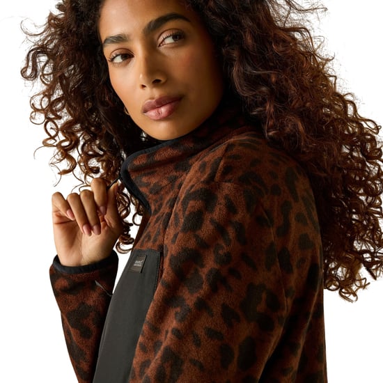 Regatta Womens/Ladies Frankie Leopard Full Zip Fleece Jacket (Dark) - Image 6