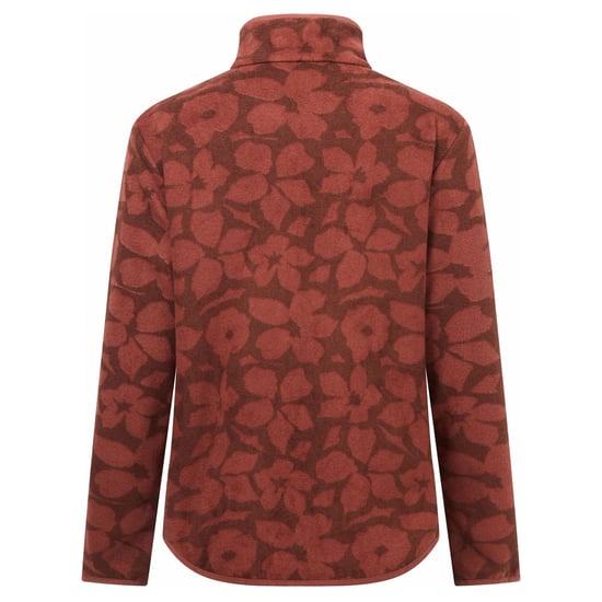Regatta Frankie Shadow Flower fleece met halve rits voor dames (Donkere kers) - Image 2