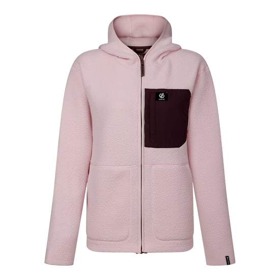 Dare 2B Womens/Ladies Firn Borg Hooded Fleece (Pink Haze) - Image 1