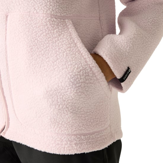 Dare 2B Womens/Ladies Firn Borg Hooded Fleece (Pink Haze) - Image 5