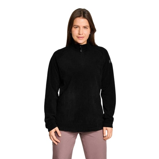 Ziener Januki fleece met halve rits voor dames (Zwart) - Image 1