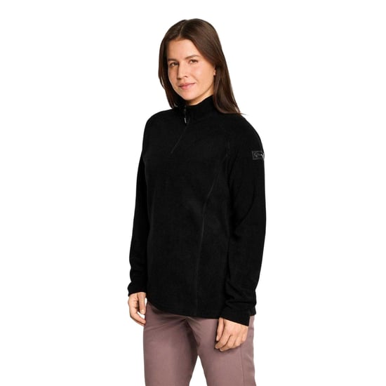 Ziener Januki fleece met halve rits voor dames (Zwart) - Image 4