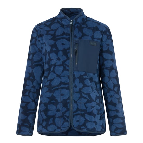 Regatta Dames Frankie Shadow Flower Volledige Rits Fleece Jas (Marineblauw) - Image 1