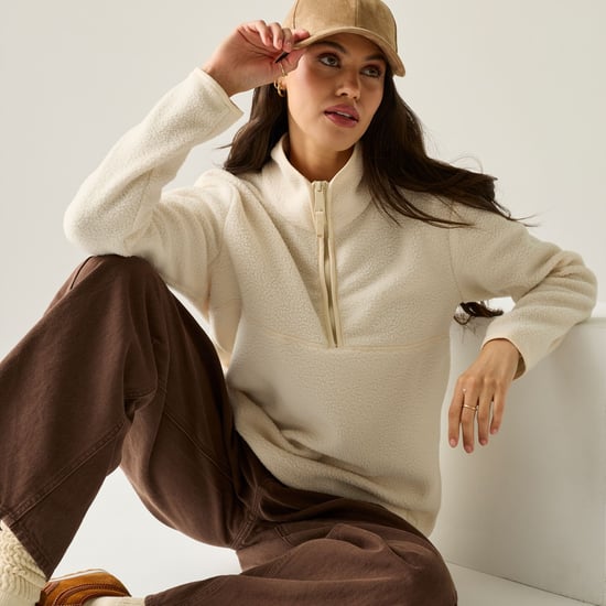 Regatta Womens/Ladies Frankie Borg Half Zip Fleece (Light Vanilla) - Image 5