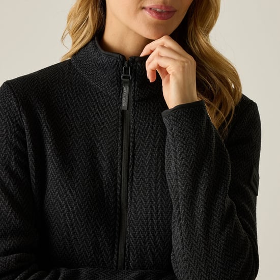 Regatta Womens/Ladies Elzie Fleece Jacket (Black/Ash) - Image 4
