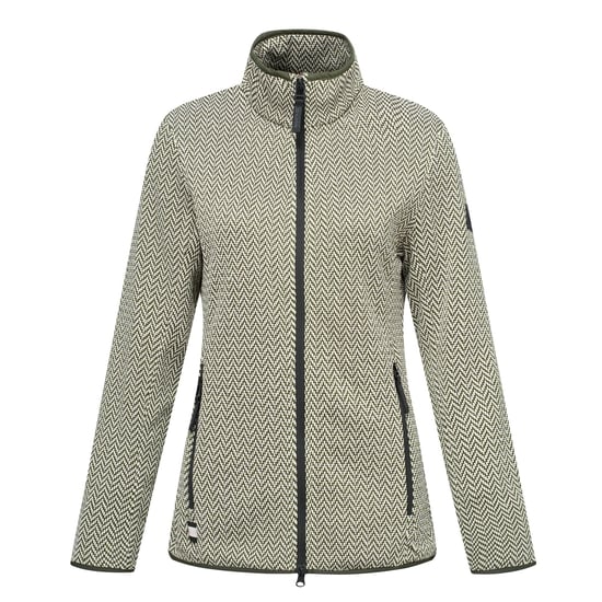 Regatta Elzie-fleecejas voor dames (Donkere kaki/lichte vanille) - Image 1
