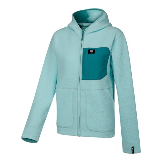 Dare 2B Womens/Ladies Firn Borg Hooded Fleece (Water Ballet) - Image 4