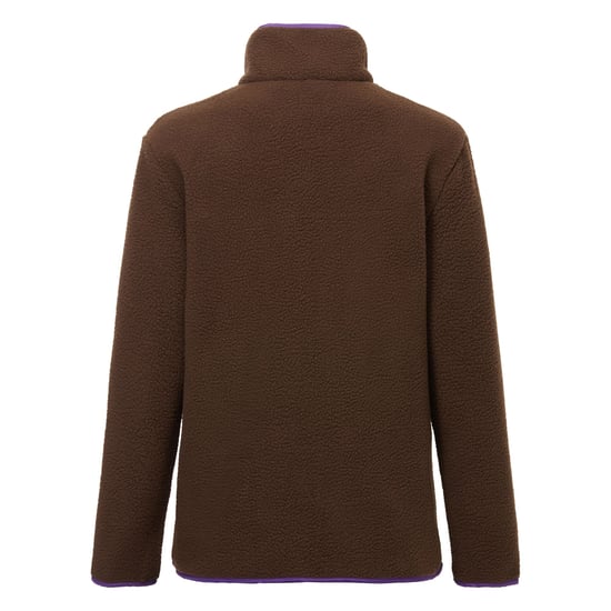 Regatta Womens/Ladies Orla Kiely Sun Daisy Borg Full Zip Fleece Jacket (Chocolate Brown) - Image 2