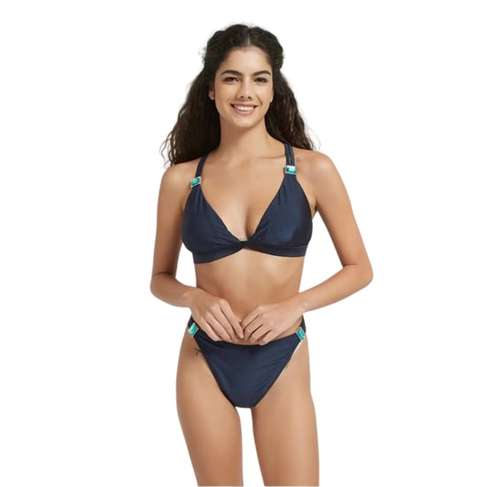 Be You Bikinibroekjes met versieringen voor dames (Marine) - Image 1