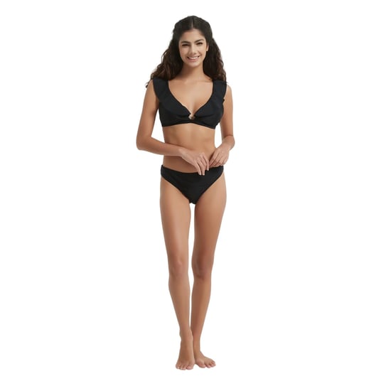 Be You Naadloze bikinibroekjes voor dames (Zwart) - Image 1