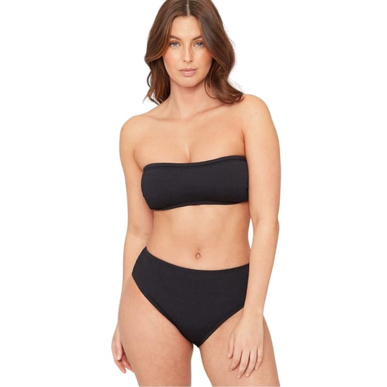 Be You Bikinibroekje met textuur en hoge taille voor dames/dames (Zwart) - Image 2