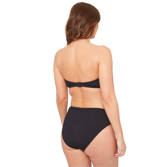 Be You Bikinibroekje met textuur en hoge taille voor dames/dames (Zwart) - Image 3