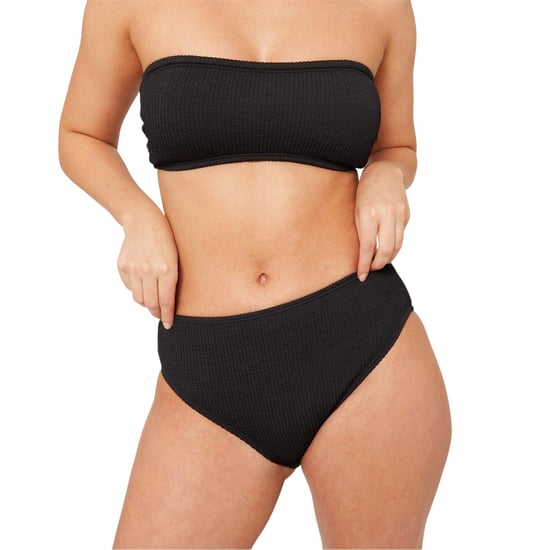 Be You Bikinibroekje met textuur en hoge taille voor dames/dames (Zwart) - Image 4