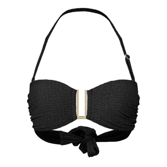 Biba Bikinitop voor dames met gouden details en strik aan de achterkant (Zwart) - Image 1
