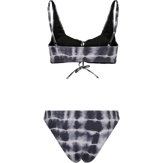 Urban Classics Dames/Dames Tie Dye Vetersluiting Bikini (Zwart/Wit) - Image 2