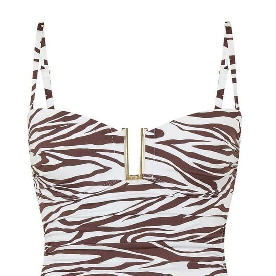 Biba Dames/Dames zebraprint ééndelig badpak (Wit, Zwart) - Image 3