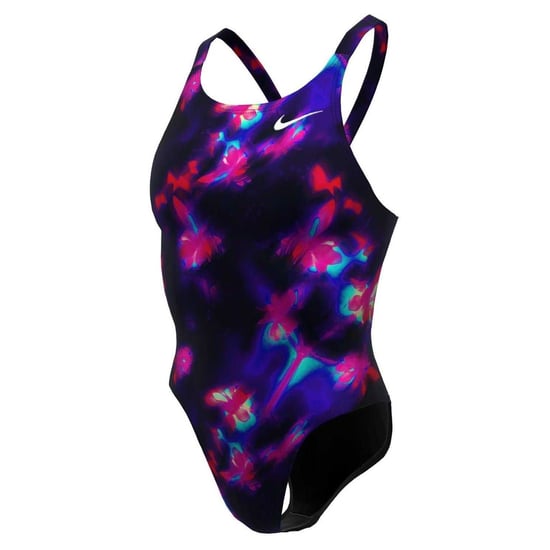 Nike Womens/Ladies Floral Pattern One Piece Swimsuit (Black) - Image 3