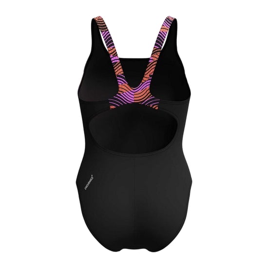 Speedo Womens/Ladies Splice One Piece Swimsuit (Black/Pink) - Image 2