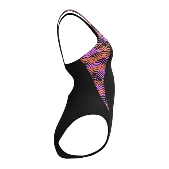 Speedo Womens/Ladies Splice One Piece Swimsuit (Black/Pink) - Image 4