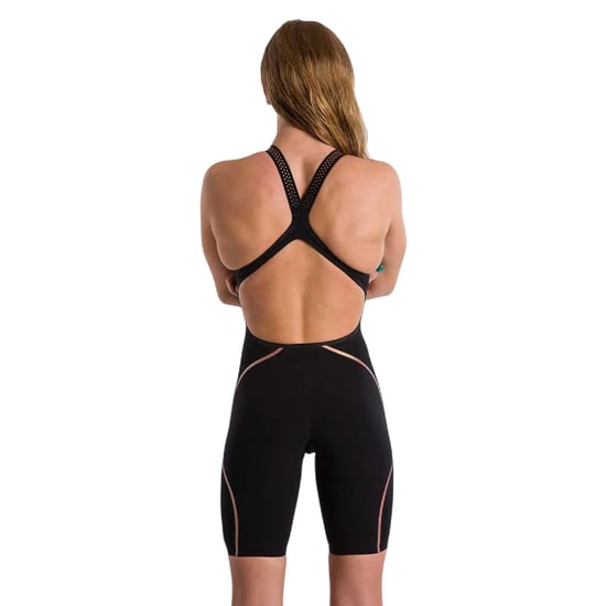 Speedo Intent Streamline eendelig zwempak voor dames (Zwart/Goud) - Image 2