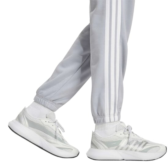 Women's adidas Fleece Joggers in Halo Silver/Whi - Image 5