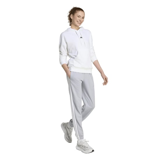 Women's adidas Fleece Joggers in Halo Silver/Whi - Image 6