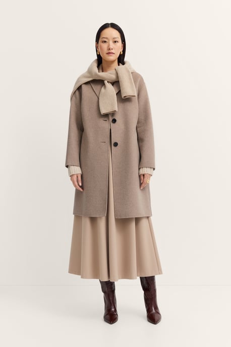 Bugatti Damen Reverskragen Mantel mit Knopfleiste und aus weichem Woll-Mix - Image 4