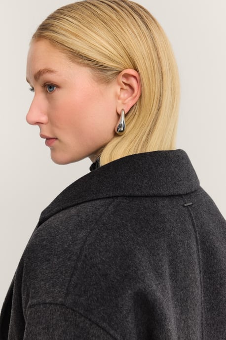 Bugatti Damen Reverskragen Mantel mit Knopfleiste und aus weichem Woll-Mix - Image 5