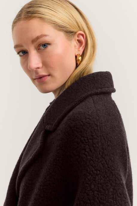 Bugatti Damen Wollmantel im Regular Fit und Oversized-Optik mit Reverskragen - Image 5