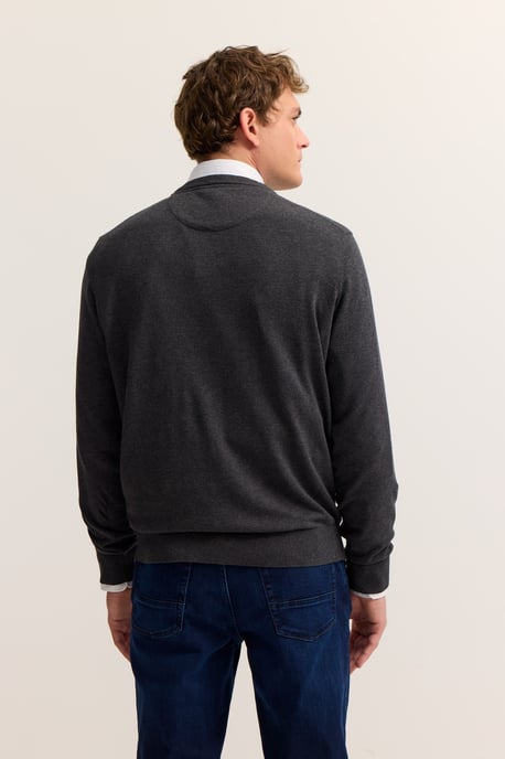 Bugatti Herren Trui met ronde hals Basic Essential van puur katoen - Image 2