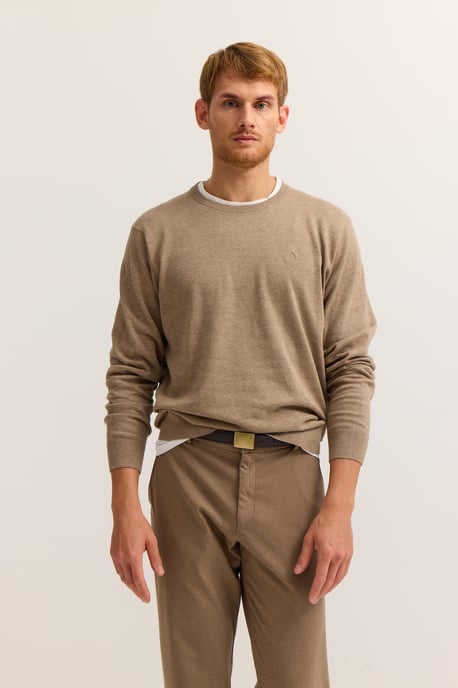 Bugatti Herren Trui met ronde hals Basic Essential van puur katoen - Image 1