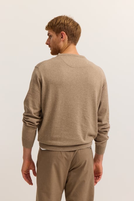 Bugatti Herren Trui met ronde hals Basic Essential van puur katoen - Image 2