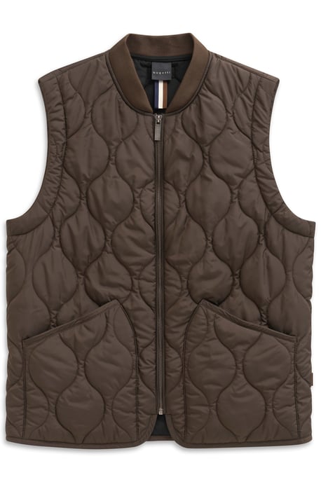 Bugatti Herren Gewatteerd vest Regular Fit met golvend stiksel - Image 3