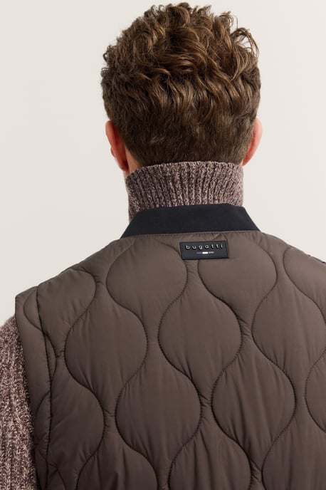 Bugatti Herren Gewatteerd vest Regular Fit met golvend stiksel - Image 5